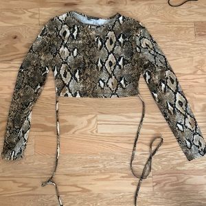 Cheetah Print Crop Top